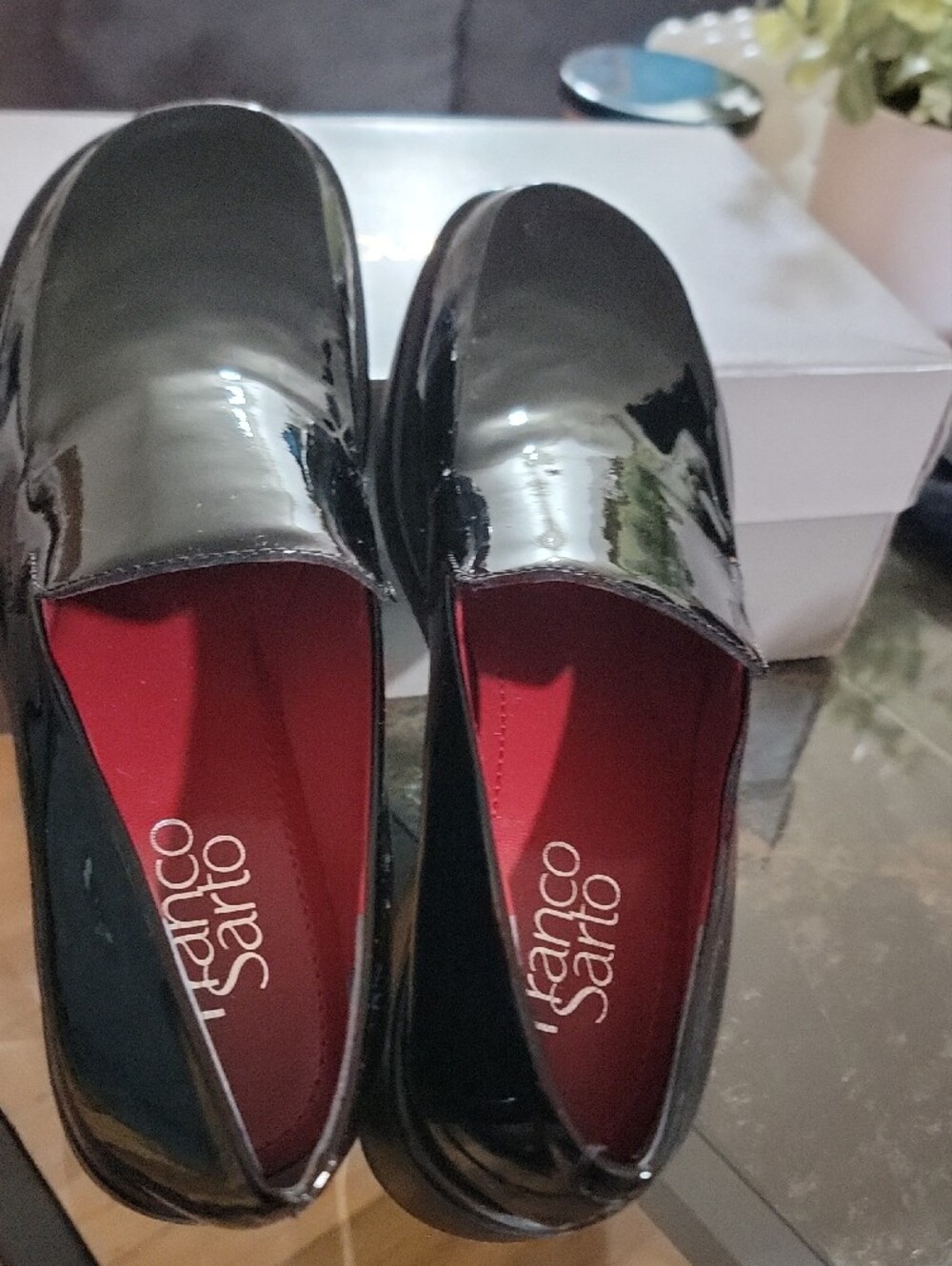 Franco SartoWomen's Bocca Slip-on Black Patent Slip-On Loafers Size 5 N - Picture 5 of 10